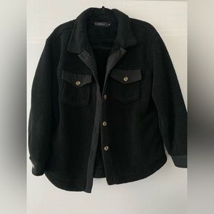 Black Button Up Shacket